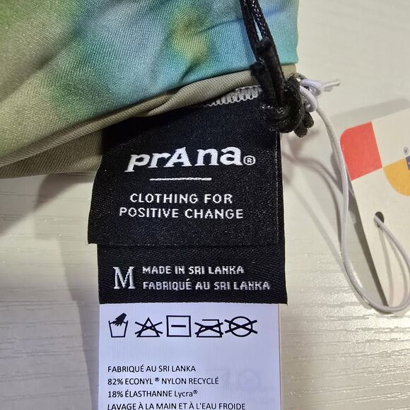 NWT PrAna Women's Willow Falls Reversible Swim Top in Mirage Size Medium Blue - Picture 7 of 8